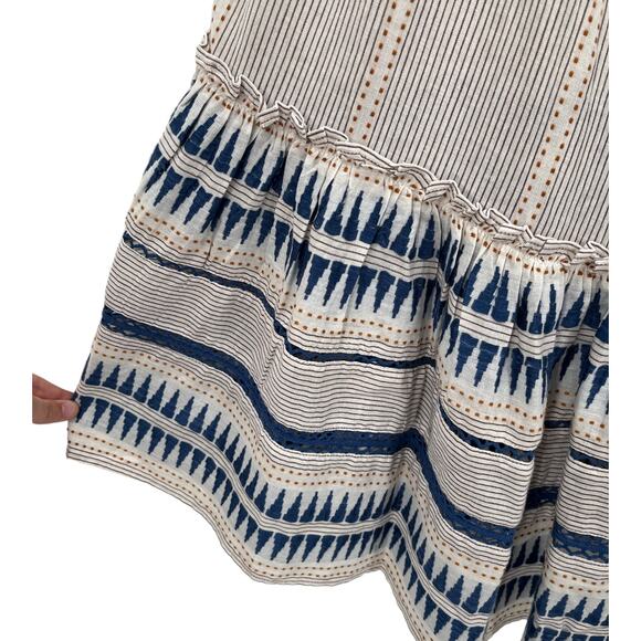 Veronica Beard dress Abilene tie detail cotton blend cover up X-Large XL - Picture 7 of 11